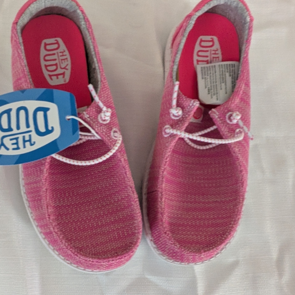Hey Dude Kids Moccasins in Pink